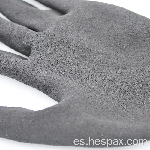 Guantes de seguridad recubiertos de espuma de látex anti -slipax anti -slip